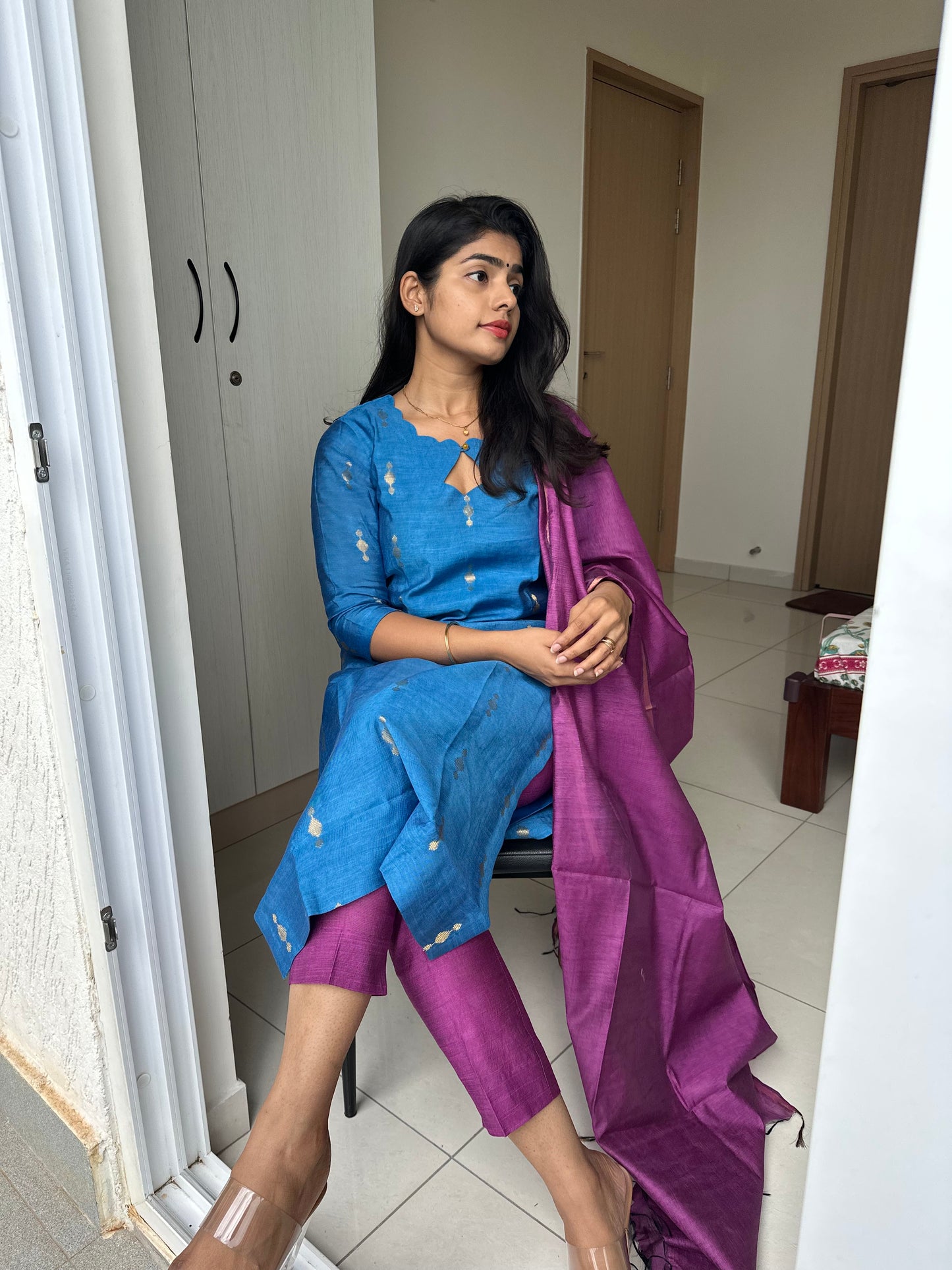 Samantha Katan Silk Suit