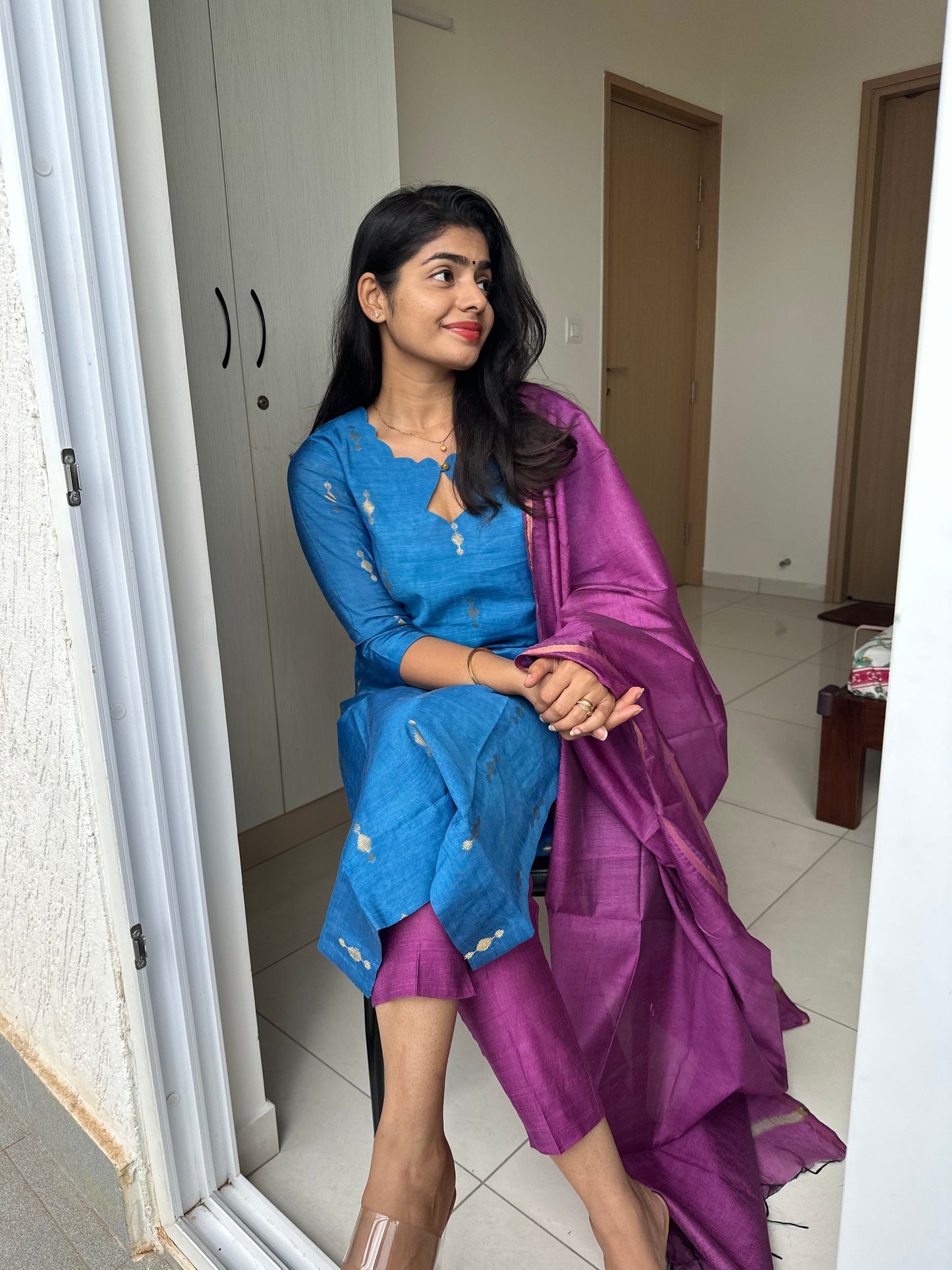 Samantha Katan Silk Suit