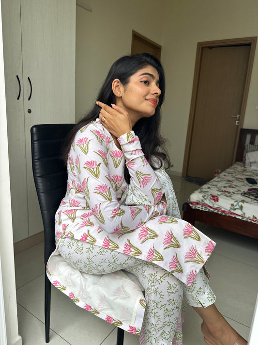 Sunaira Block Printed Cotton Suit Sset