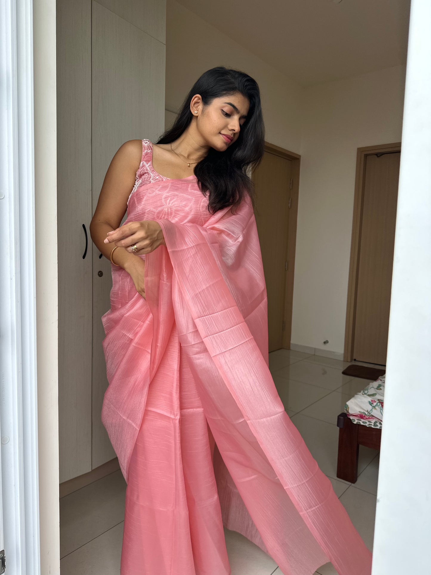 Tejasvi Chiffon Handwork Saree