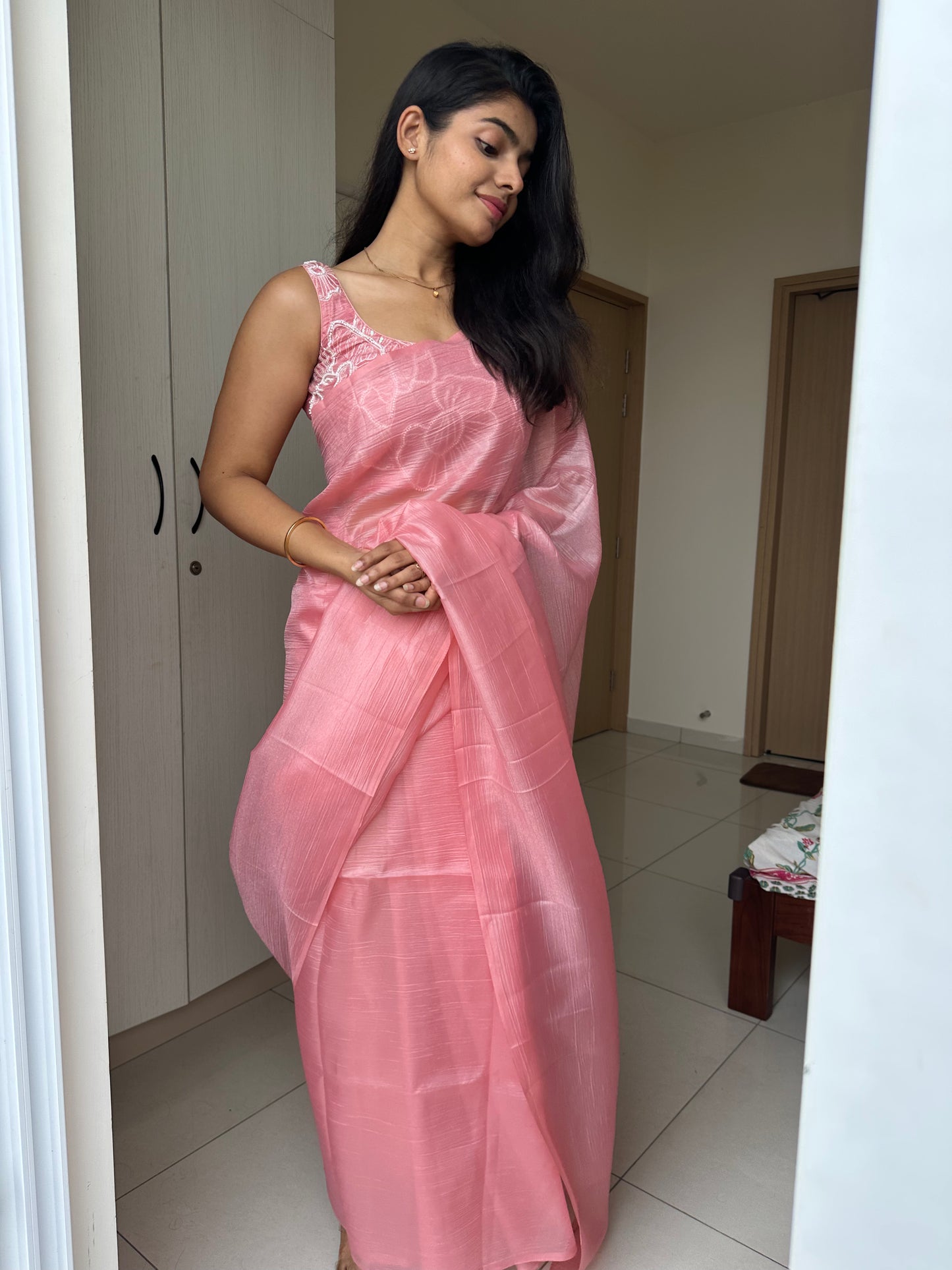 Tejasvi Chiffon Handwork Saree