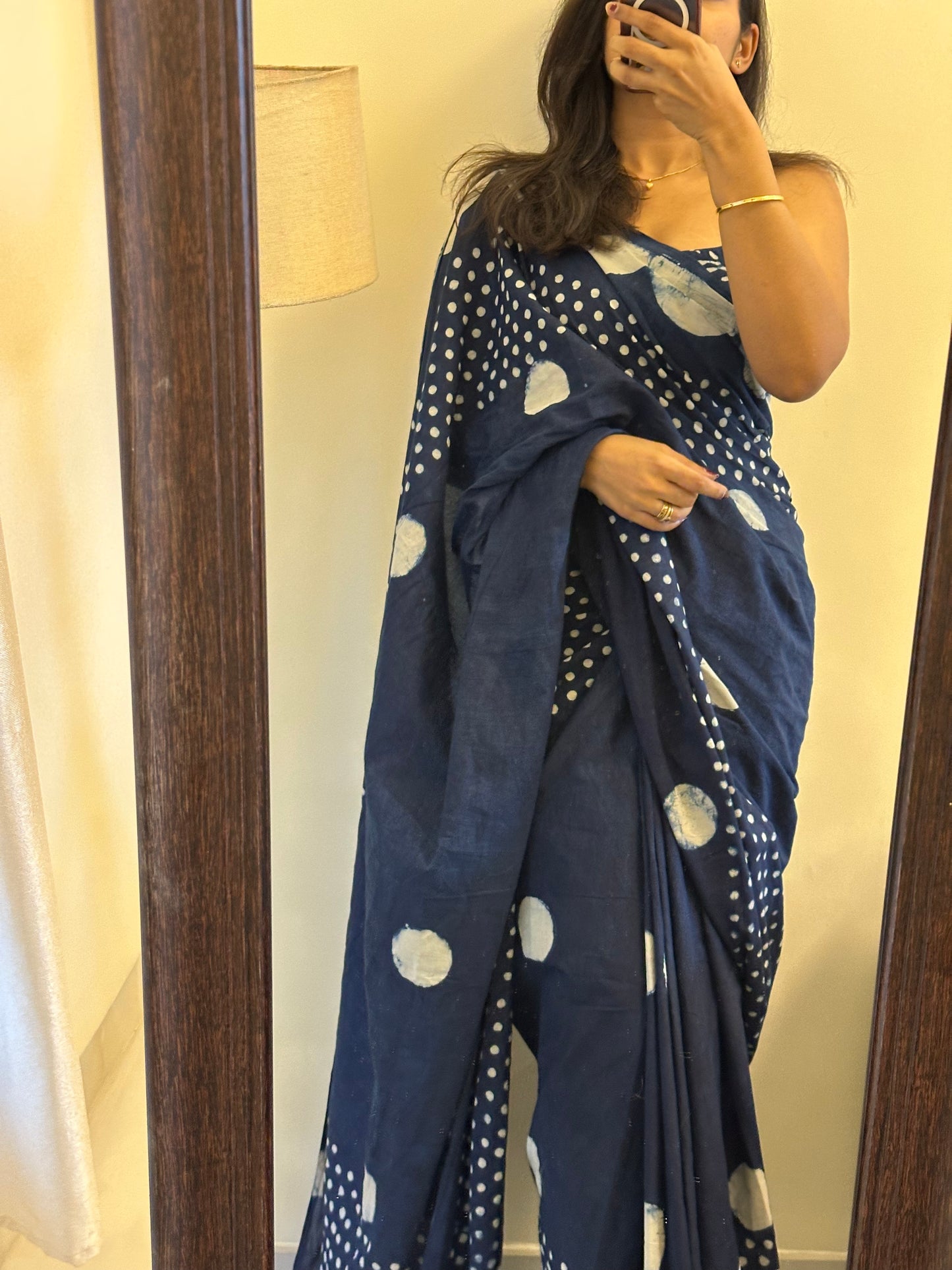 Blair Indigo Cotton Saree