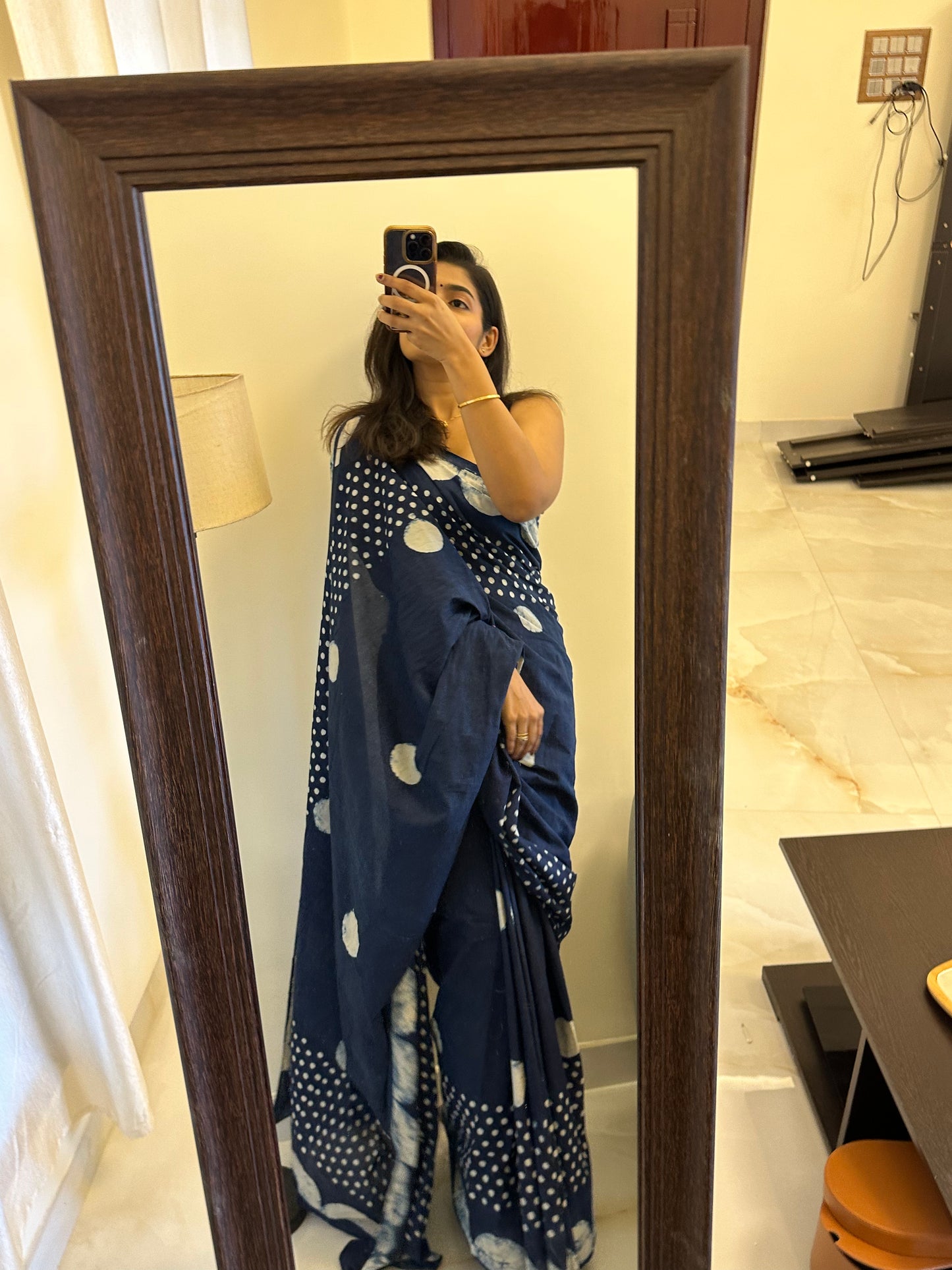 Blair Indigo Cotton Saree