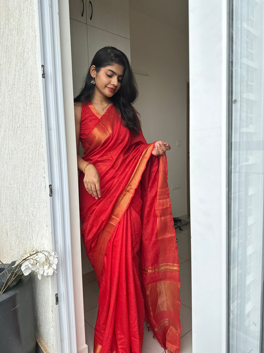Sitara Mangalgiri Silk Saree