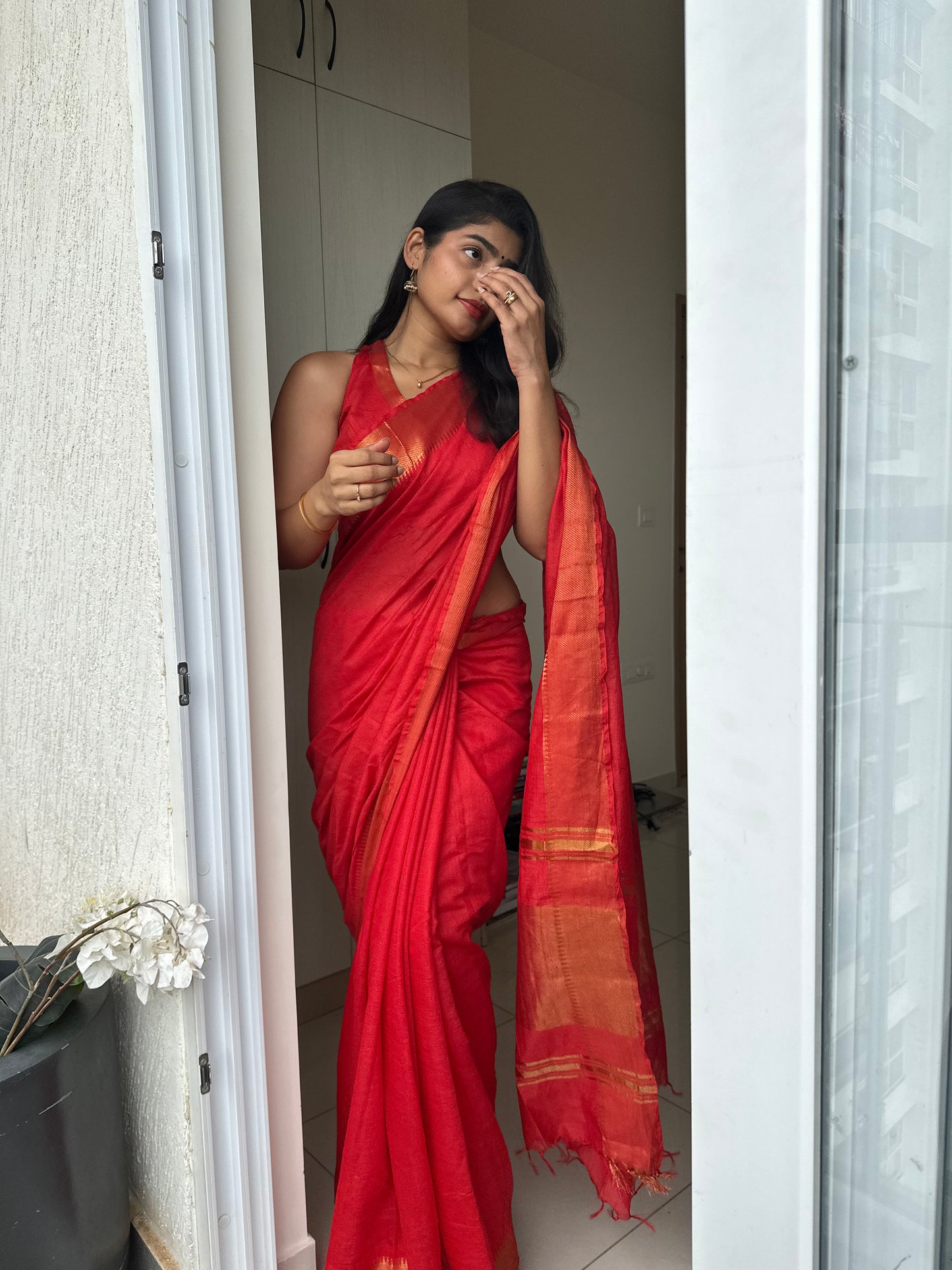 Sitara Mangalgiri Silk Saree