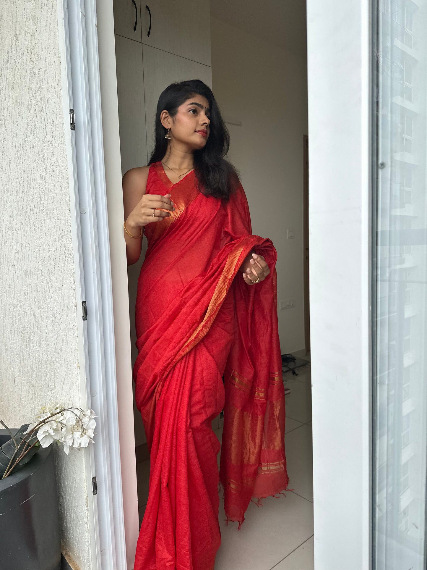 Sitara Mangalgiri Silk Saree