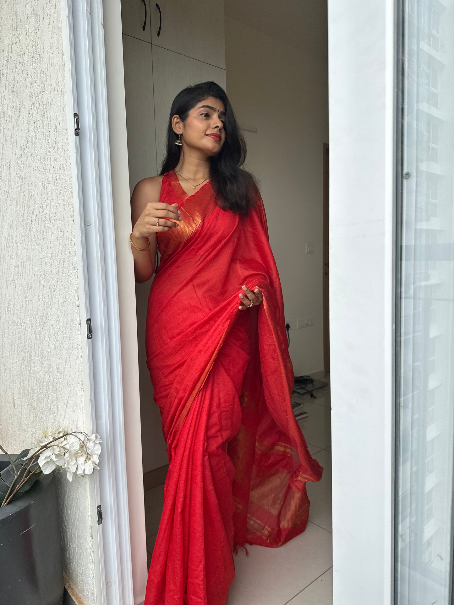 Sitara Mangalgiri Silk Saree