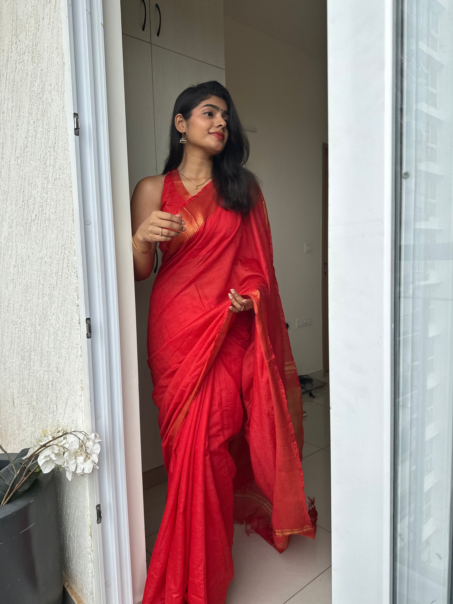 Sitara Mangalgiri Silk Saree