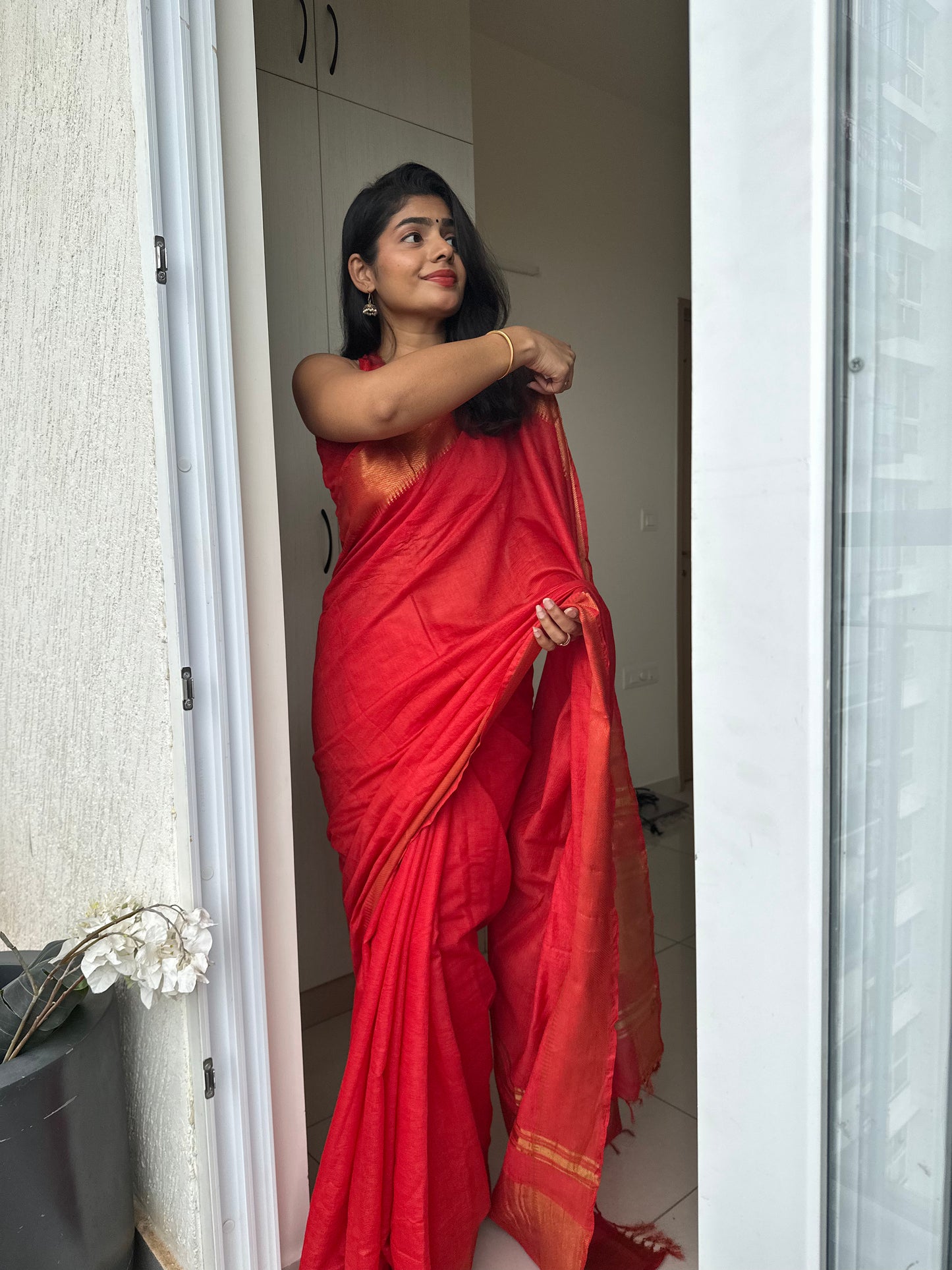 Sitara Mangalgiri Silk Saree