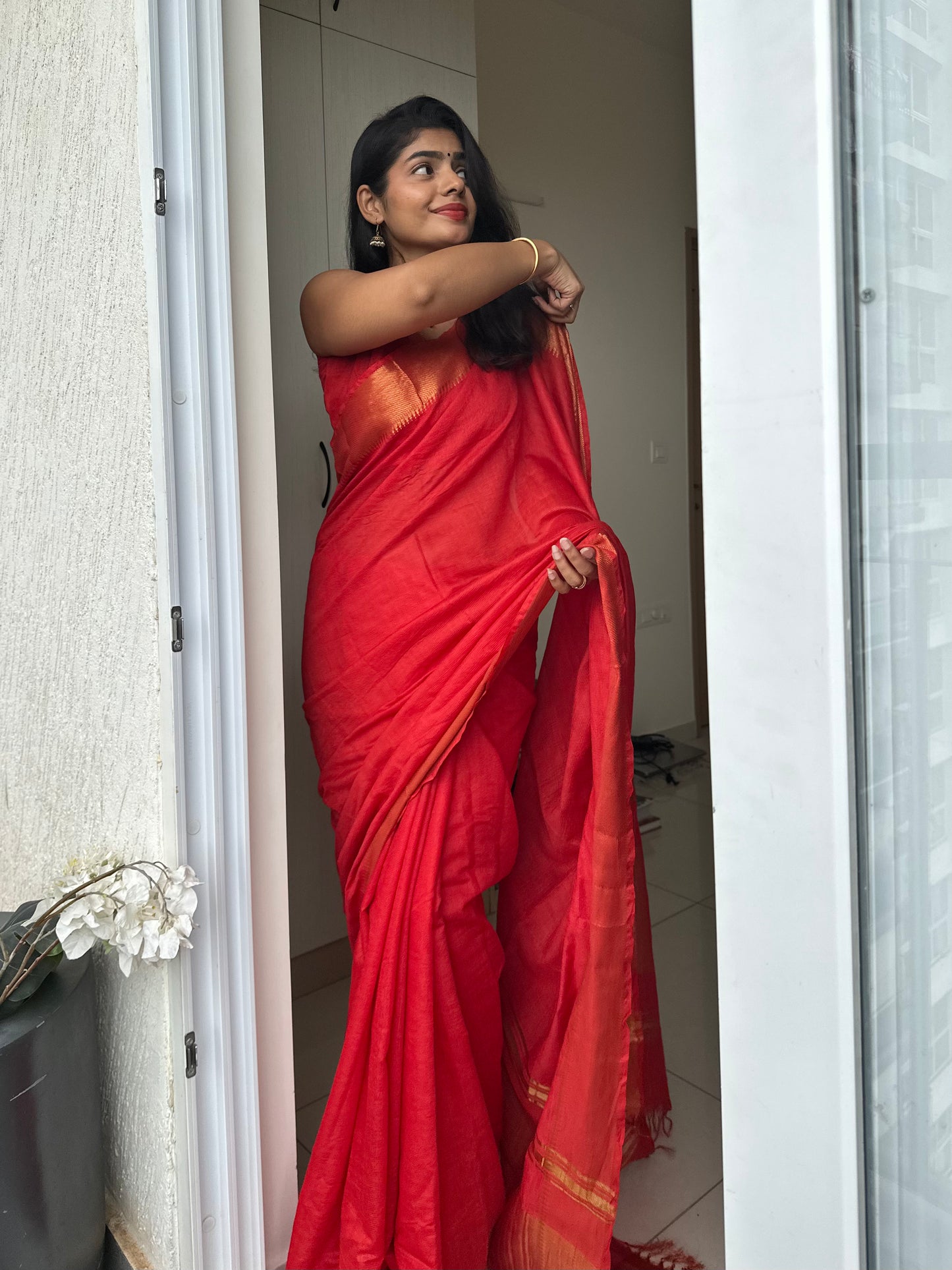 Sitara Mangalgiri Silk Saree