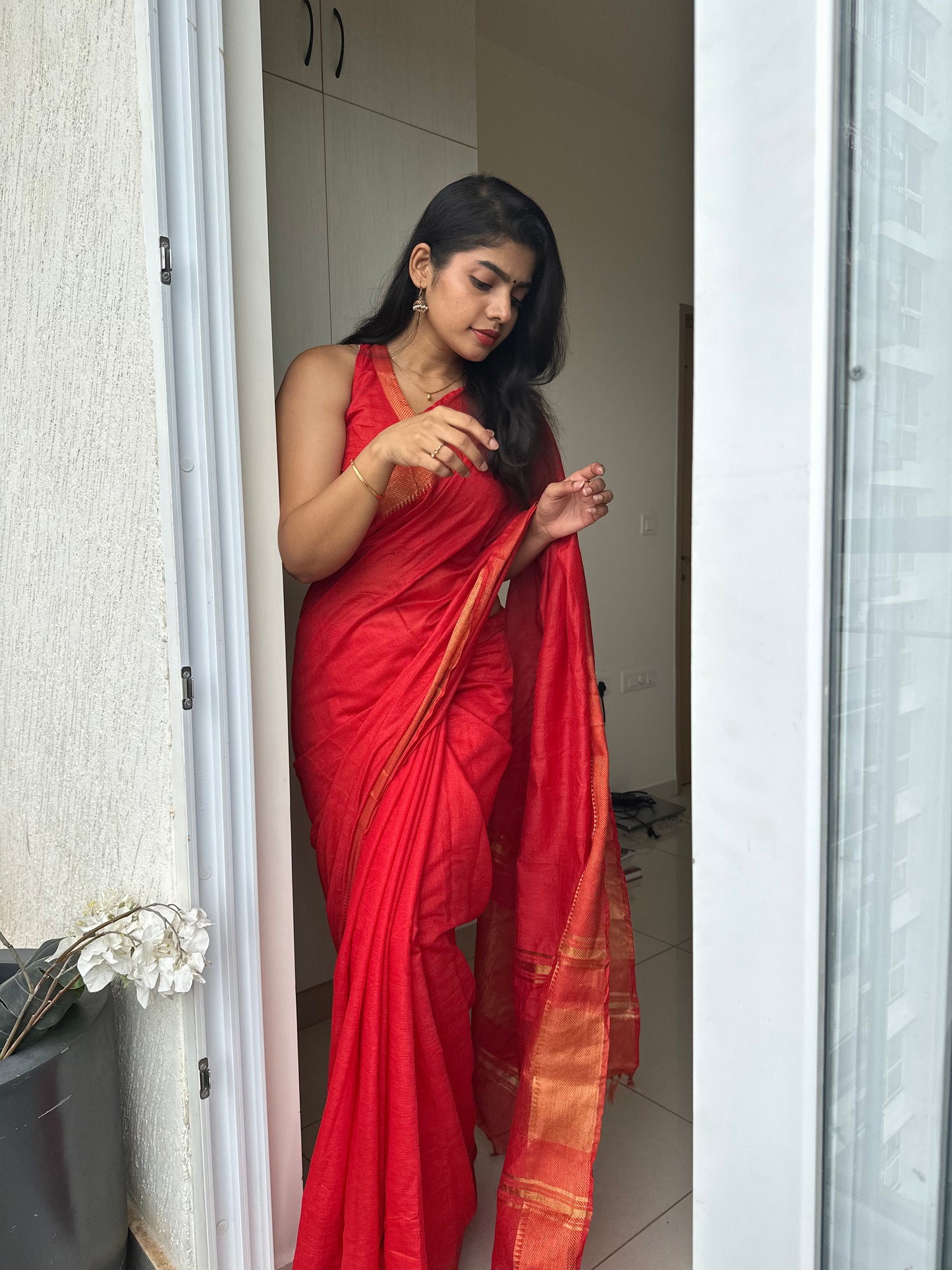 Sitara Mangalgiri Silk Saree