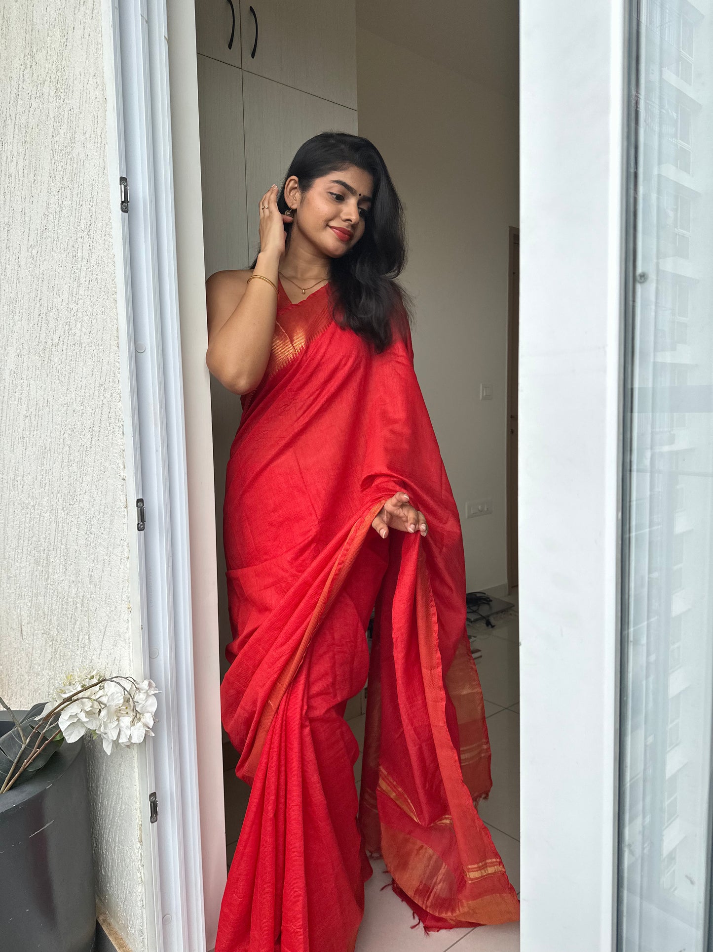 Sitara Mangalgiri Silk Saree
