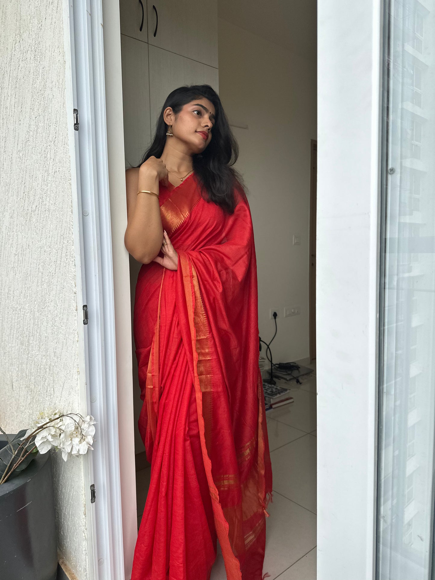 Sitara Mangalgiri Silk Saree
