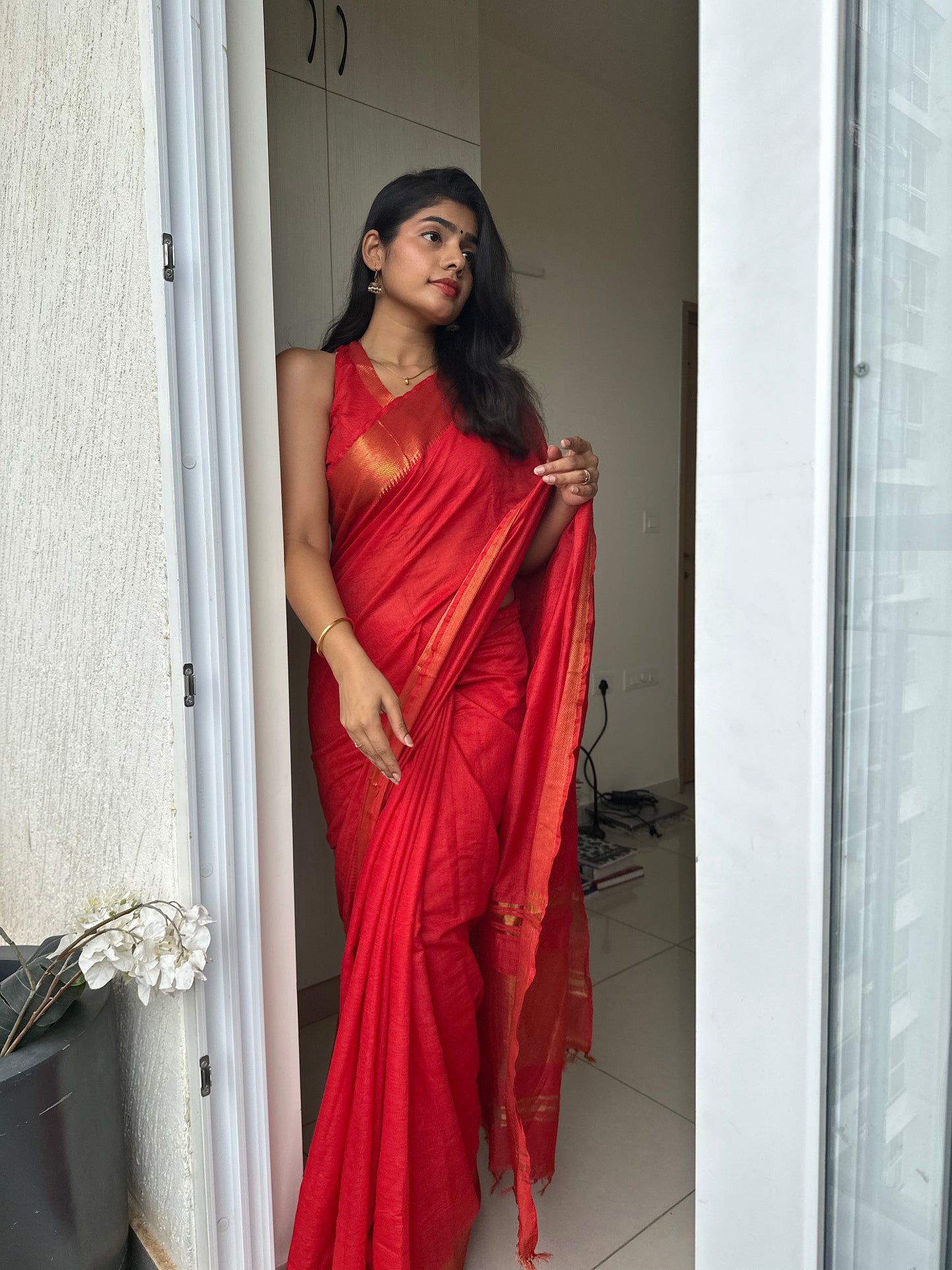 Sitara Mangalgiri Silk Saree