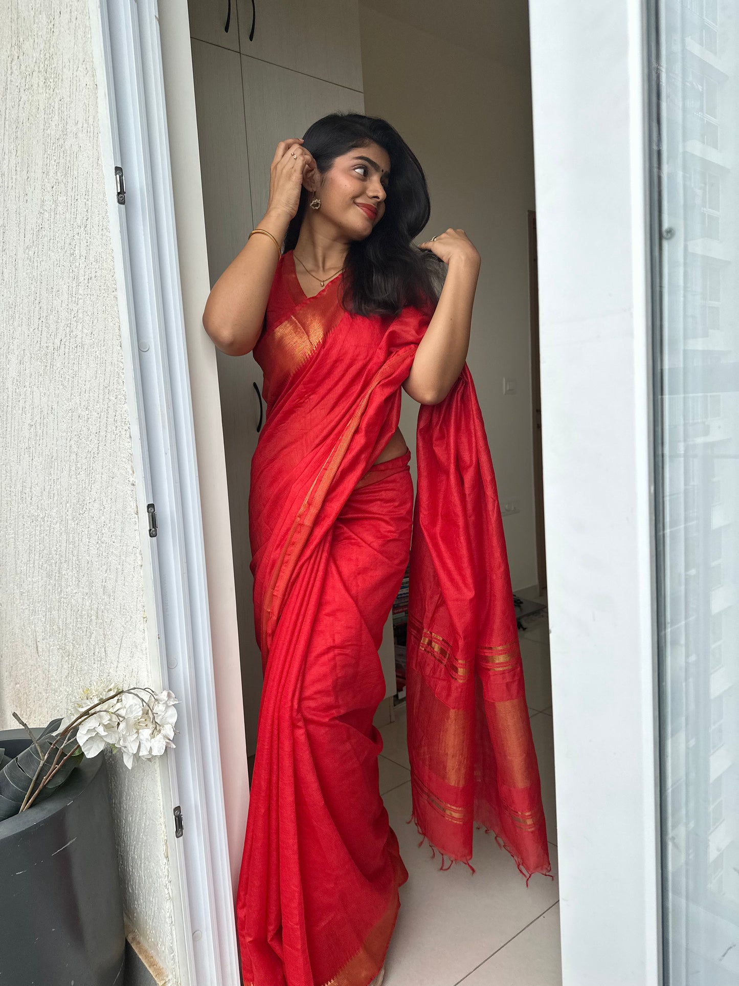 Sitara Mangalgiri Silk Saree