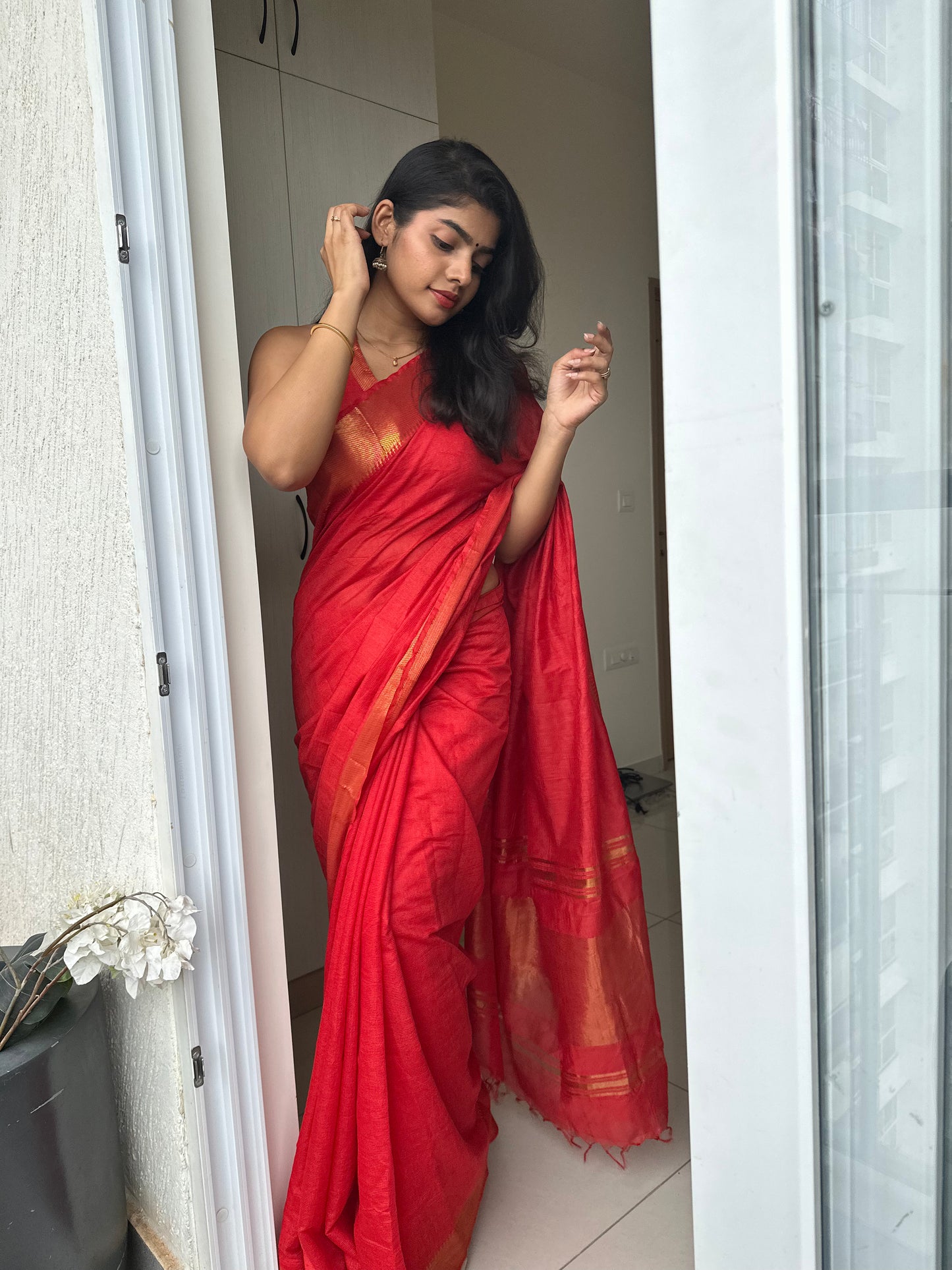Sitara Mangalgiri Silk Saree