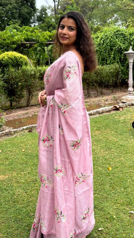 Pinkish Vibe Kota Saree