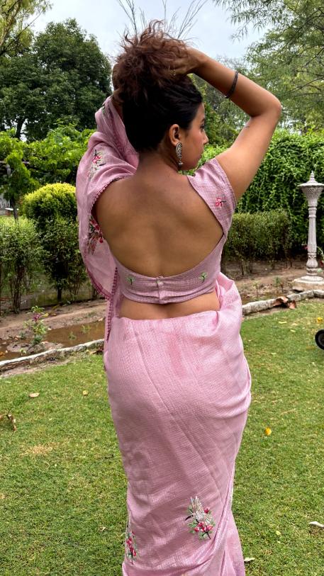 Pinkish Vibe Kota Saree