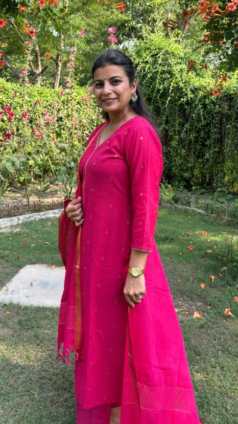 Pink Love Cotton Suit