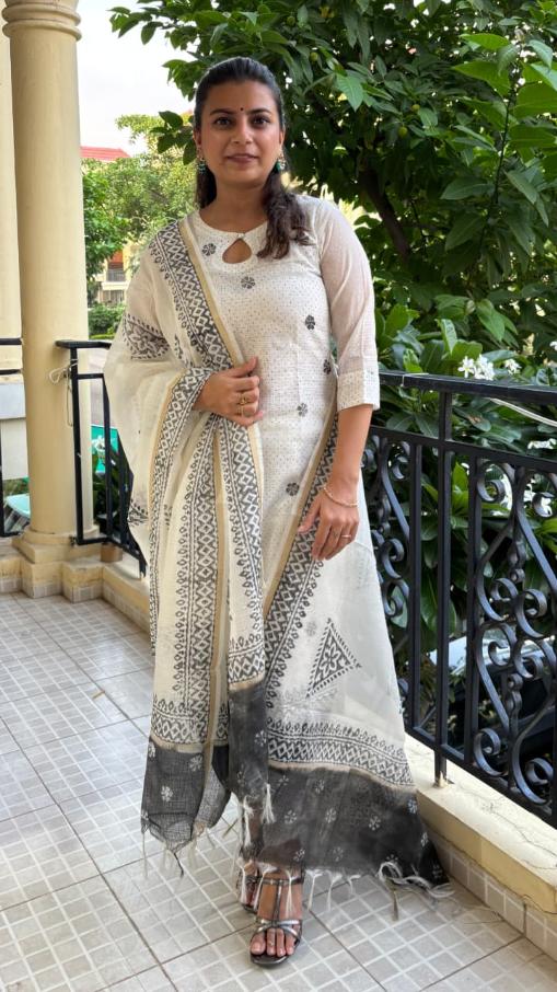 White Dove Linen Suit