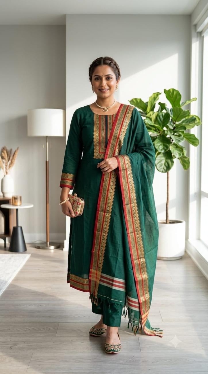 Haripriya Cotton Silk Suit