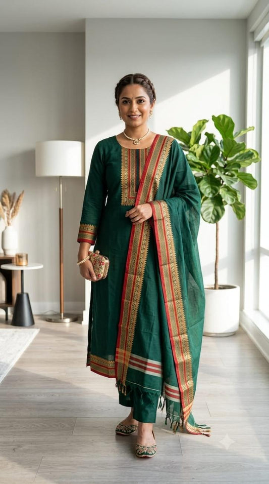 Haripriya Cotton Silk Suit