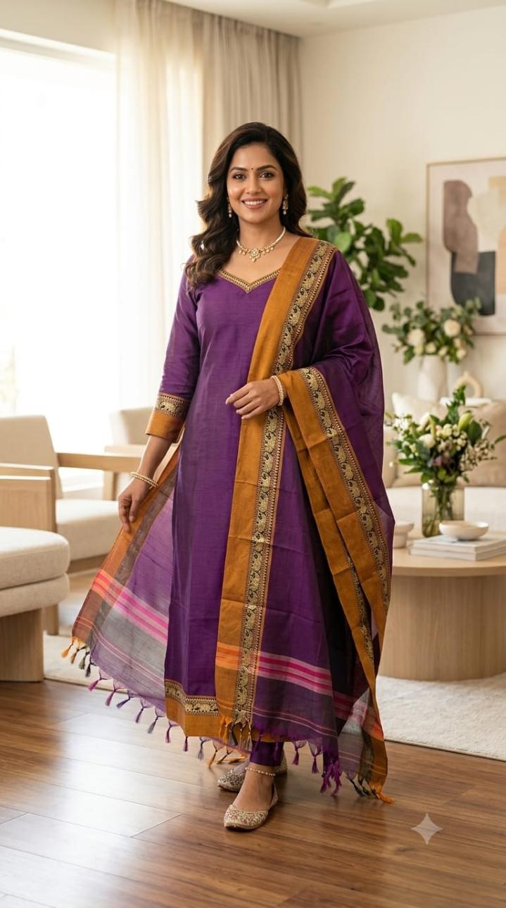 Kamalini Cotton Handloom Suit