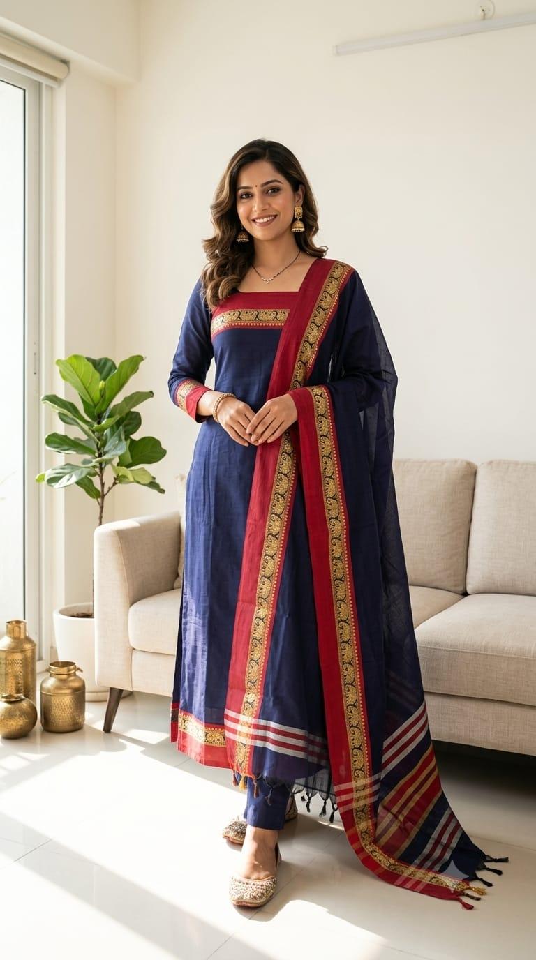 Tulasi Cotton Handloom Suit