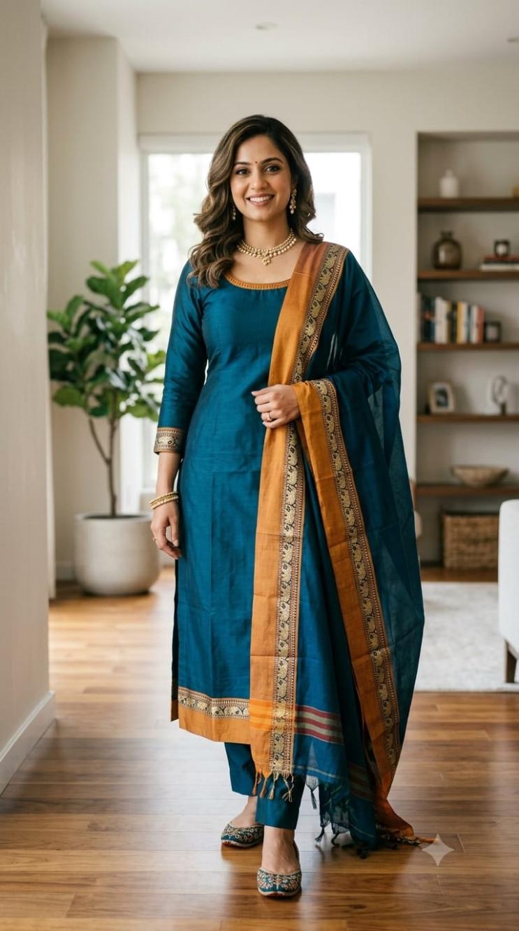 Aaranya Cotton Silk Suit