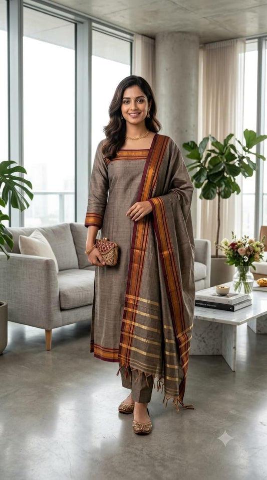 Vaidehi Cotton Handloom Suit