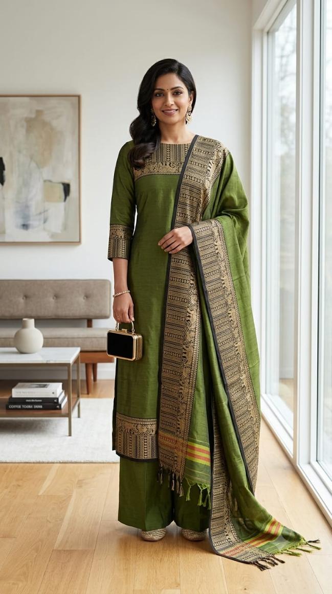 Mangalya Cotton Silk Suit