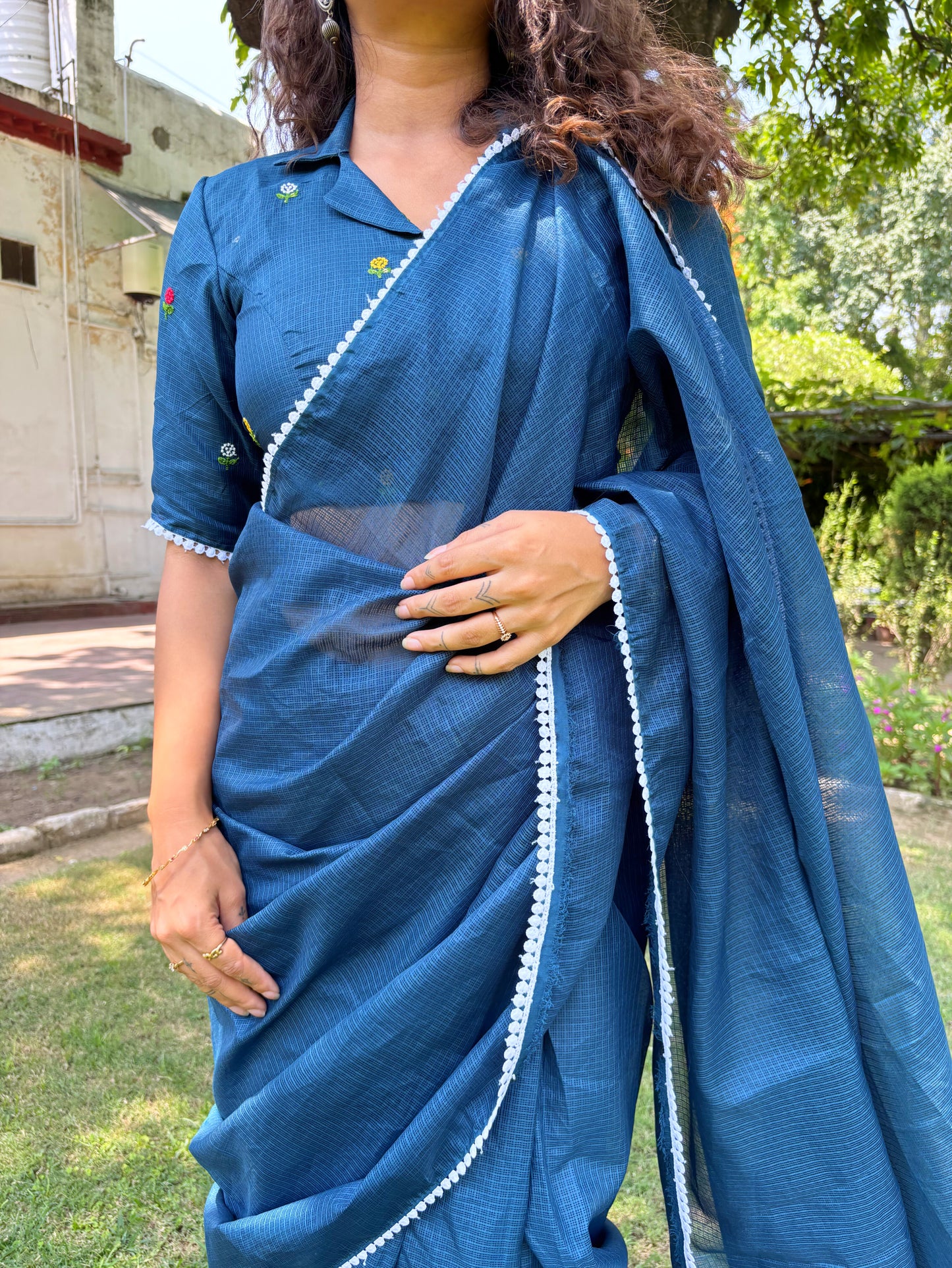 Janhavi Embroidered Kota Saree