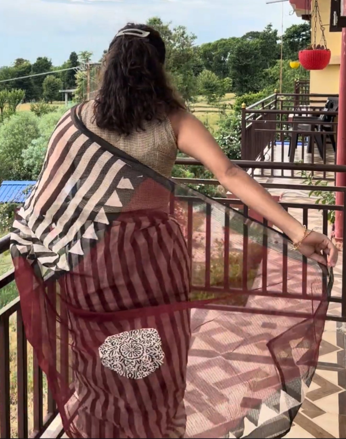 Stripe Magical Kota Saree