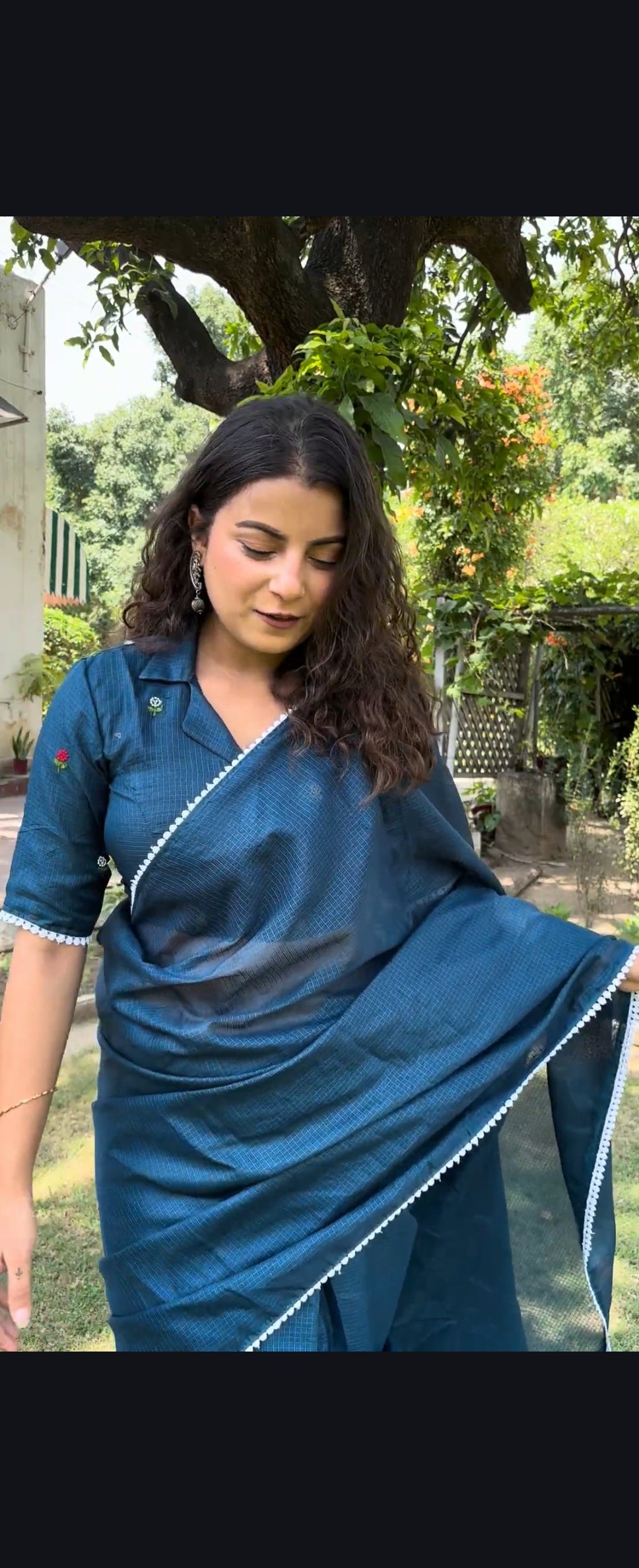 Janhavi Embroidered Kota Saree
