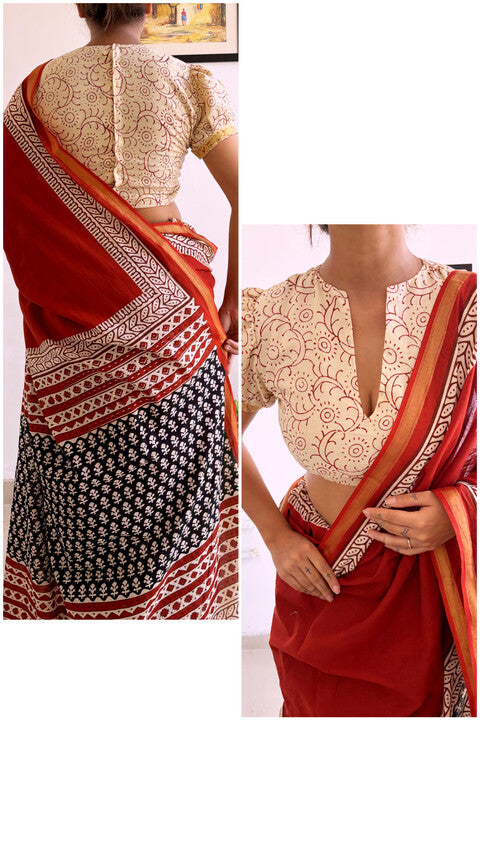 Mahira Cotton Zari Saree
