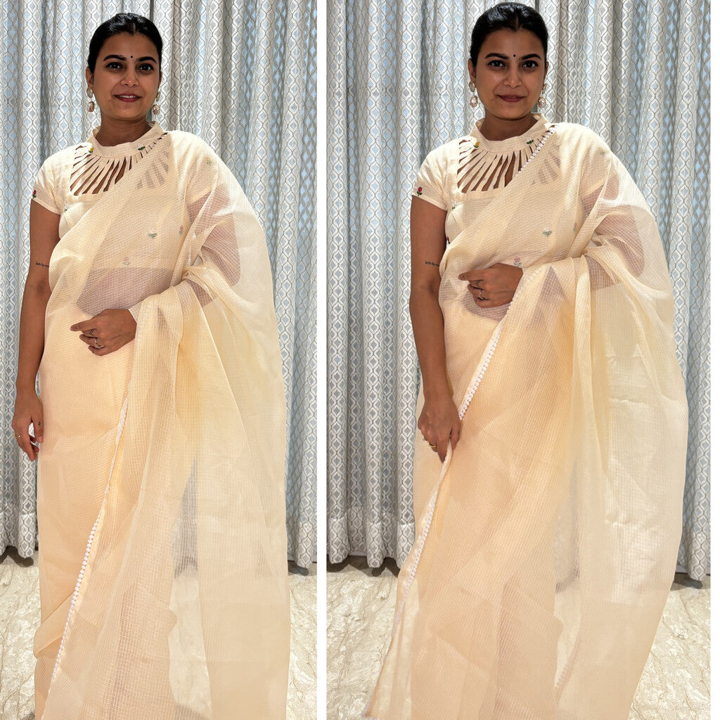 Lorelai Embroidered Kota Saree Blouse