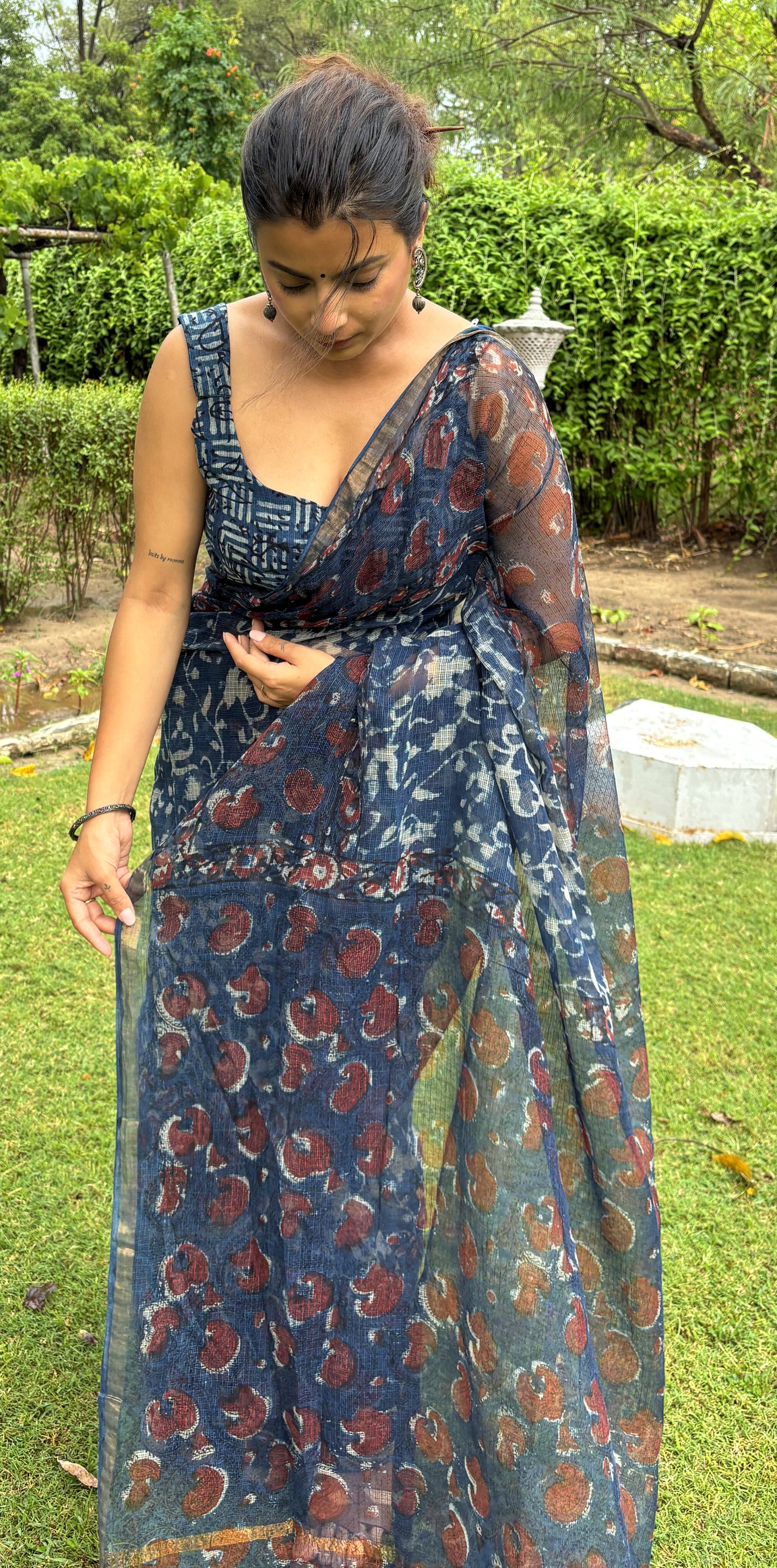 Indigo Love Kota Saree