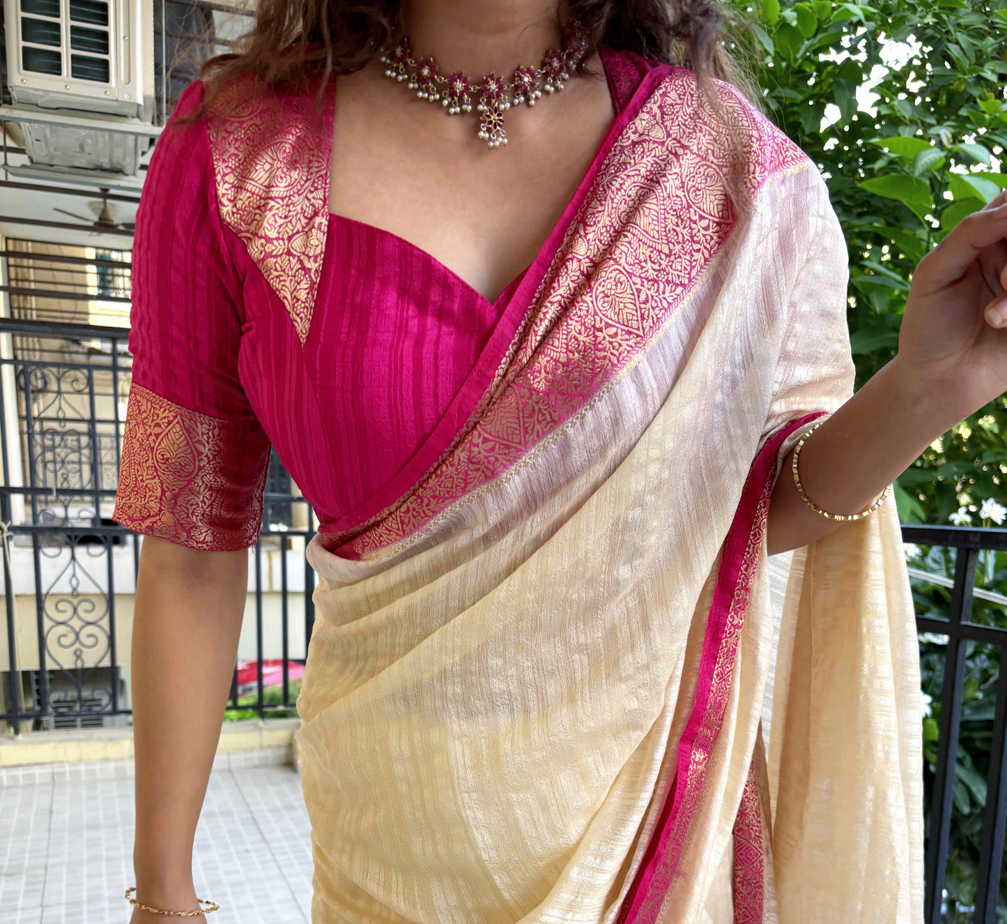 Astha Banarsi Silk Crepe Saree