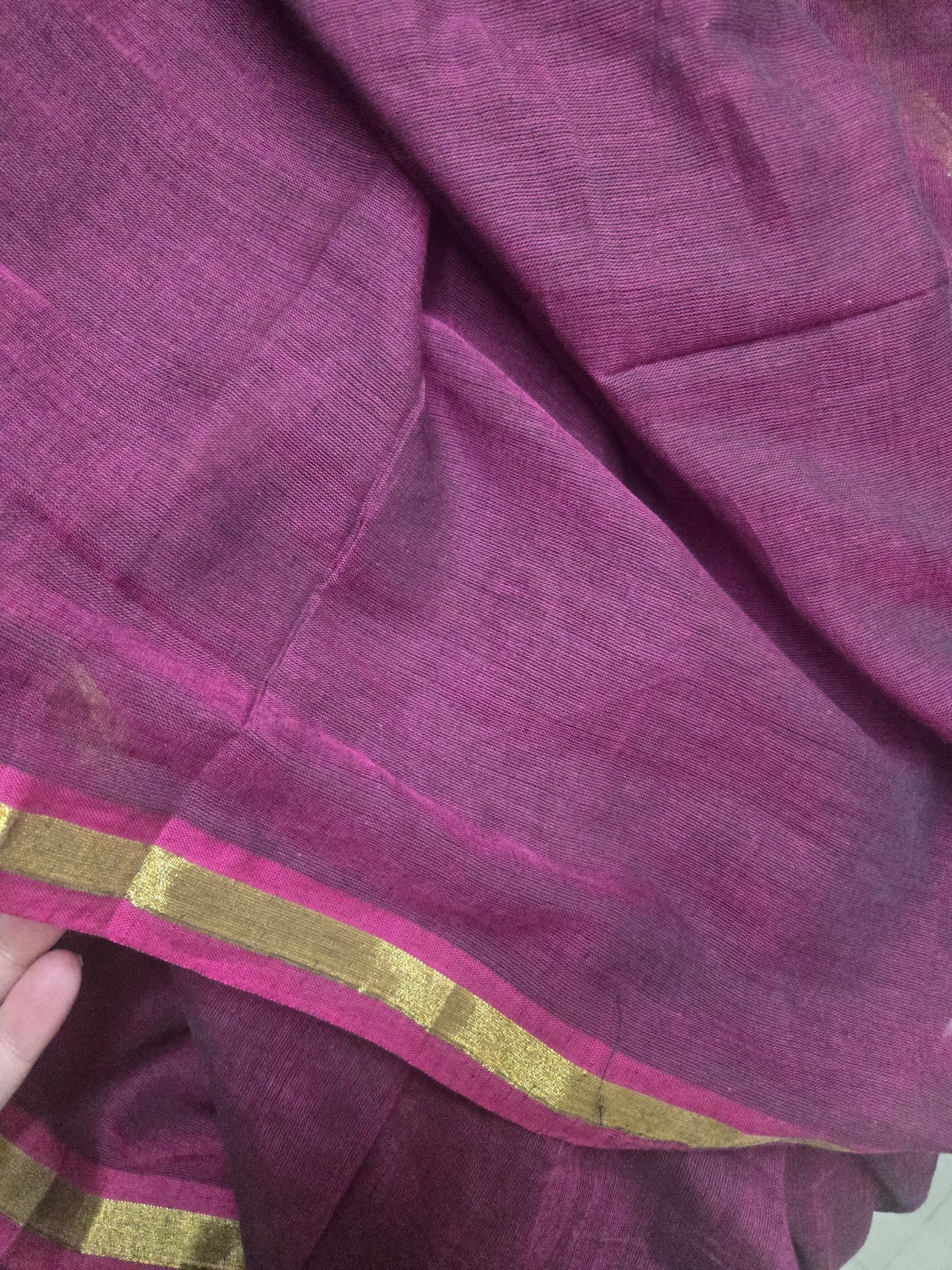 Nayantara Pink Mul Cotton Saree