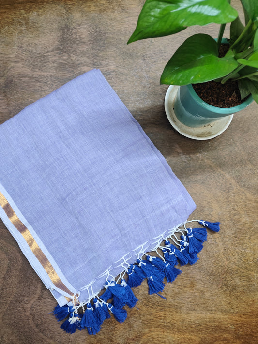 Lilac Love Mul Saree