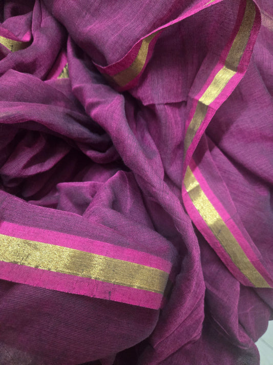 Nayantara Pink Mul Cotton Saree