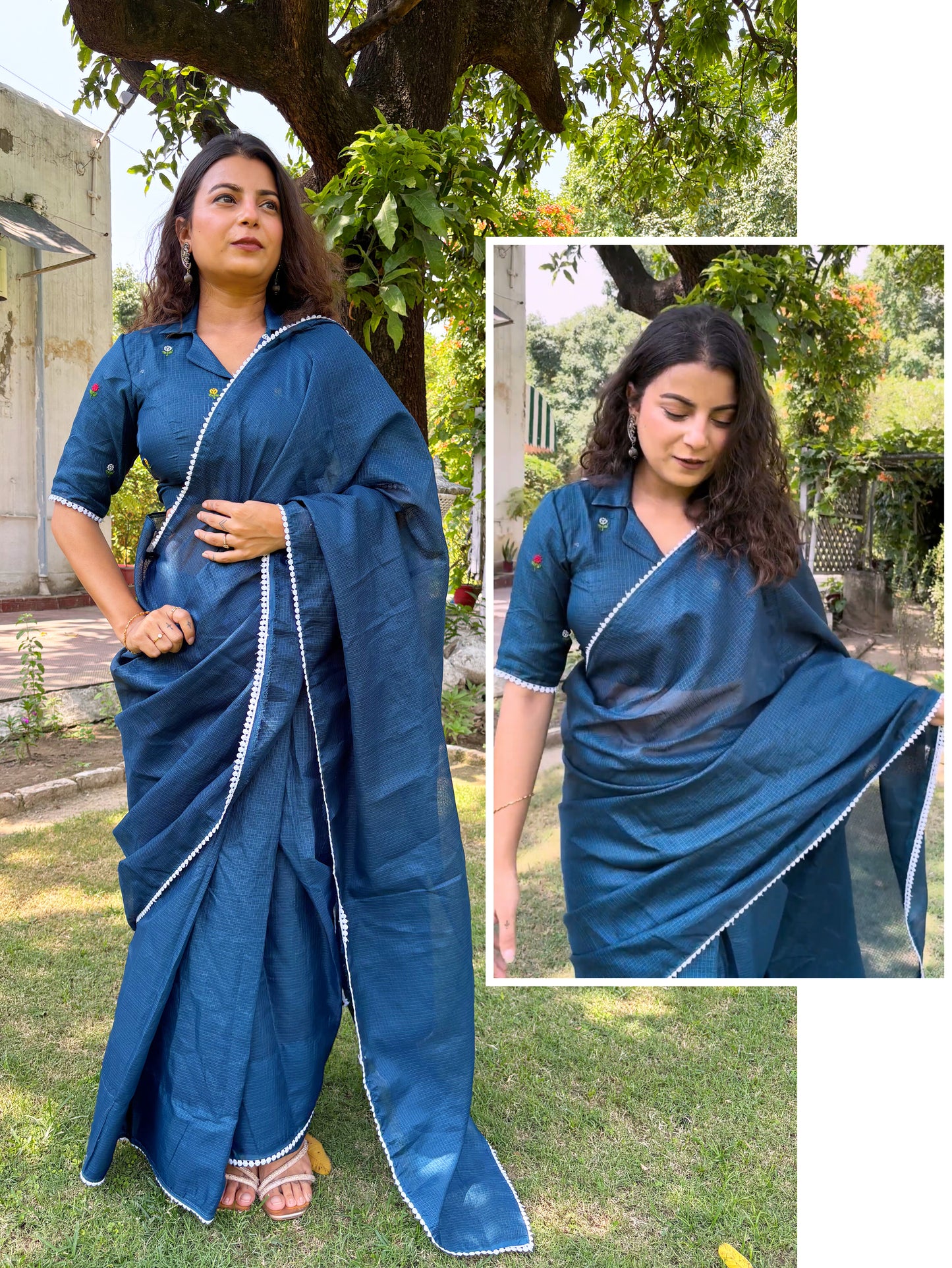 Janhavi Embroidered Kota Saree