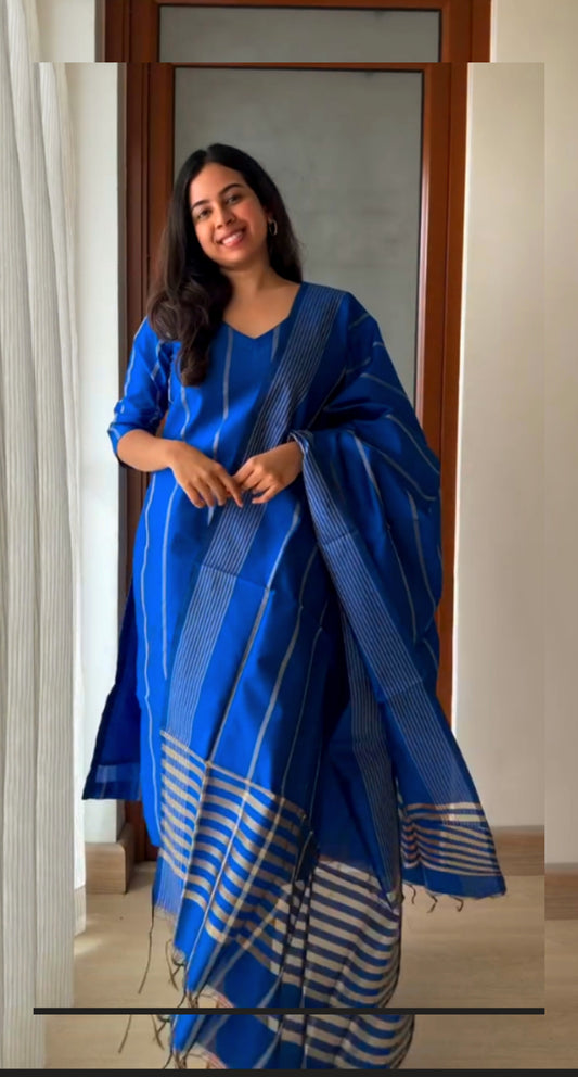 Saphire Love Stitched Suit Set