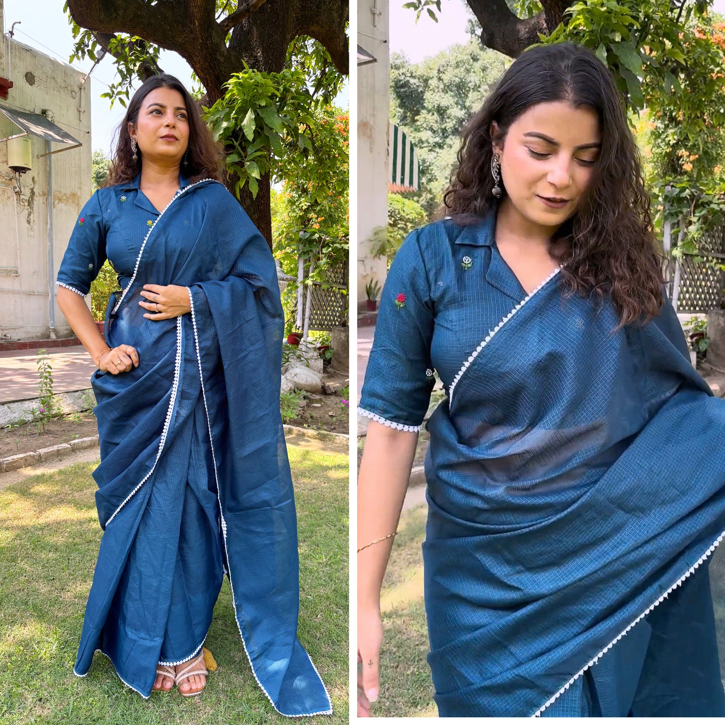 Janhavi Embroidered Kota Saree