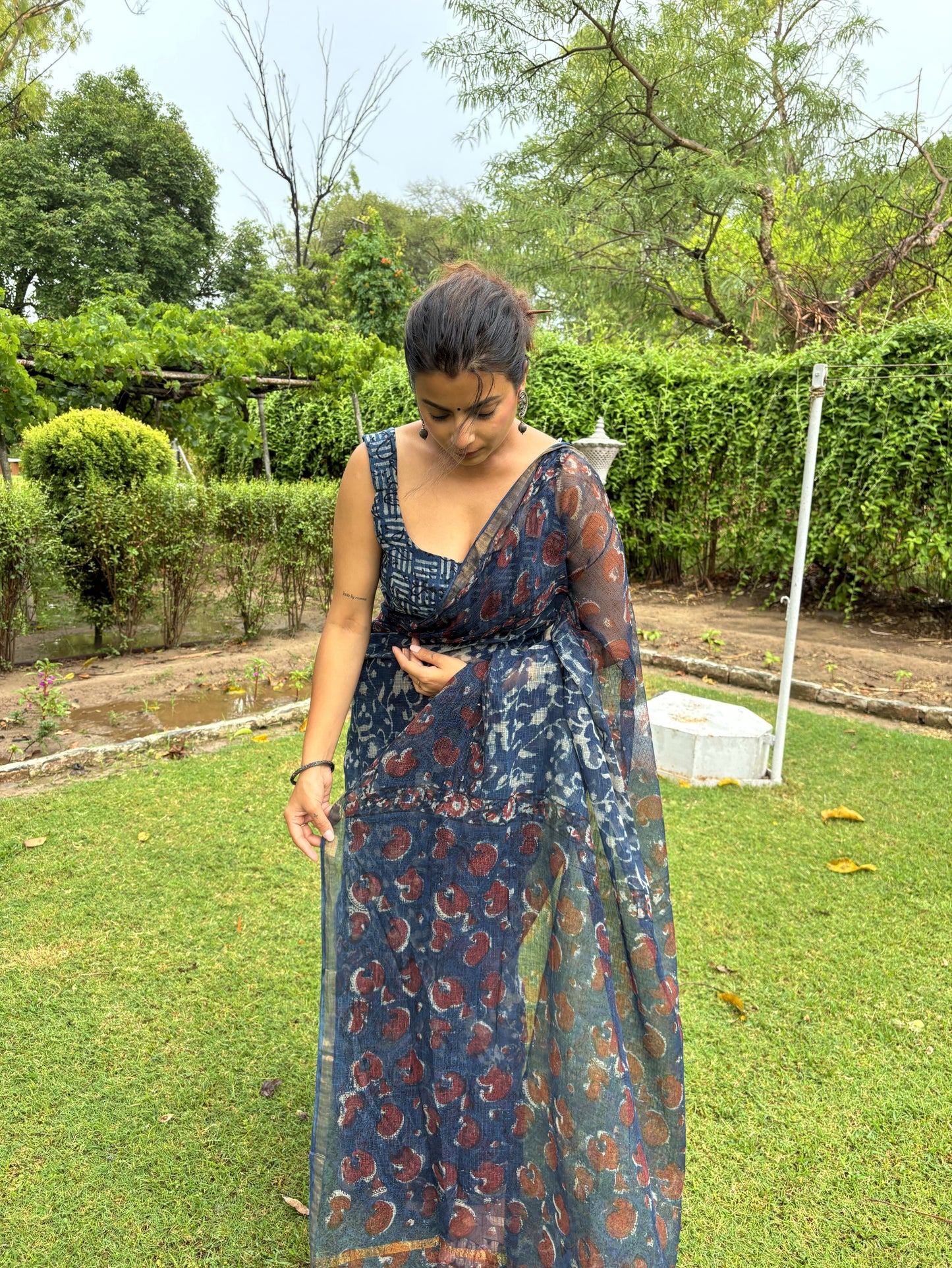 Indigo Love Kota Saree