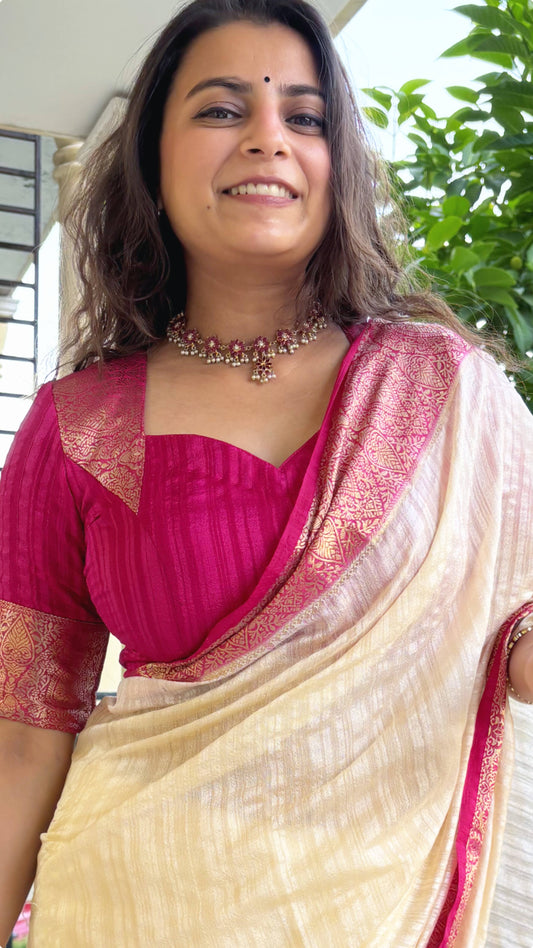 Astha Banarsi Matka Silk Saree